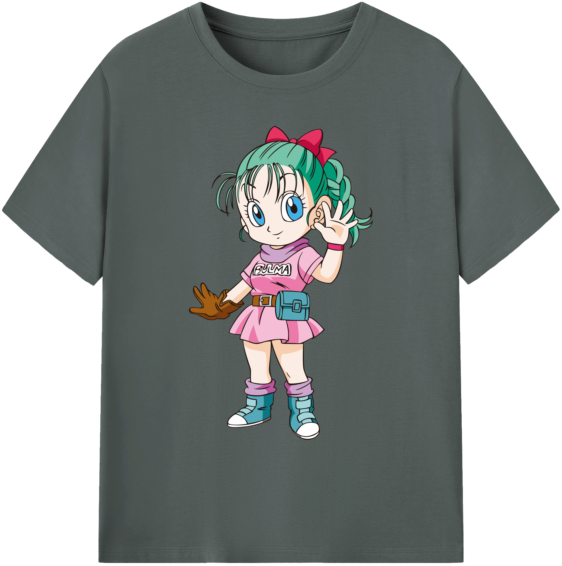 （画像用） ドラゴンボール ブルマ DRAGON BALL Bulma 綿100％ メンズ半袖Tシャツ｜肌触りやわらか＆通気性